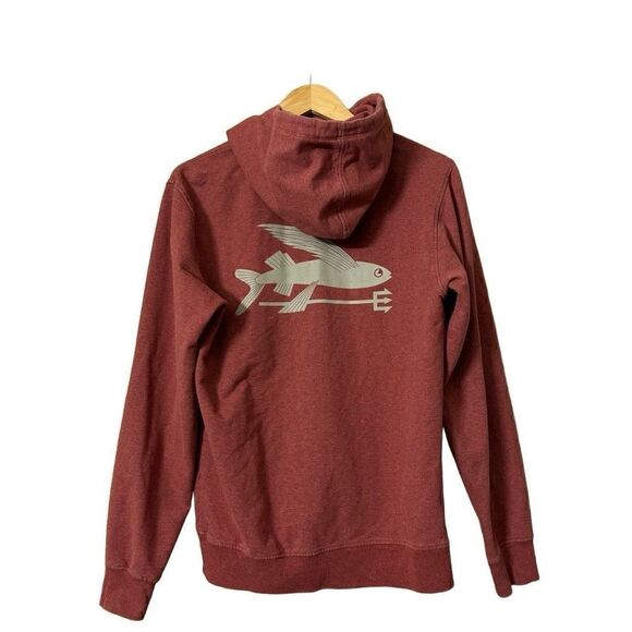 Patagonia Mens Flying Fish midweight hooded full-zip Sweatshirt Organic Cotton s - Picture 3 of 11